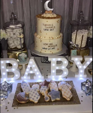 Custom DIY LED Letter Light Sign-Light Up Wooden Alphabet Letter Battery Operated Party Wedding Marquee Décor-White afbeelding