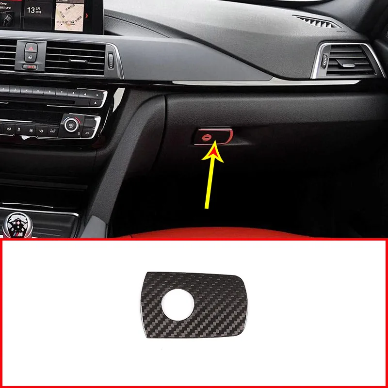 

Real Carbon Fiber Passenger Storage Box Decoration Trim For BMW F80 F82 F83 M3 M4 2014-2018 Accessories
