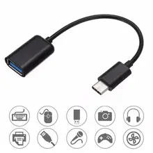 Type-C OTG Adapter Cable For Huawei Honor 9 + Xiaomi Mi 9 Android MacBook Mouse Gamepad Tablet PC Type C OTG USB Cable