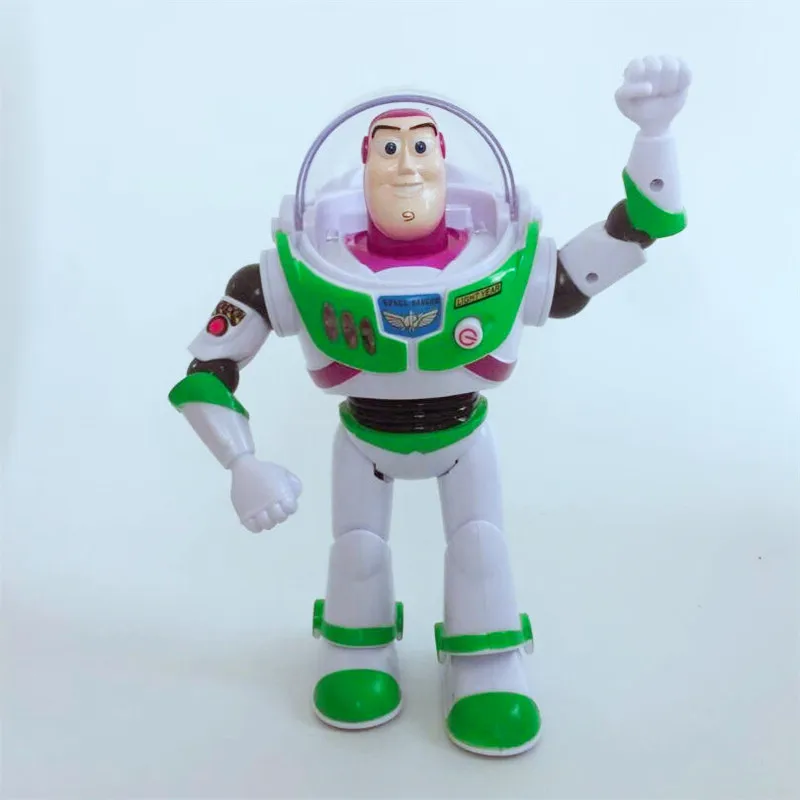 

New Toy Story 4 Buzz Lightyear Can Walking Have Music Light Action Figure Model Children Christmas Gifts