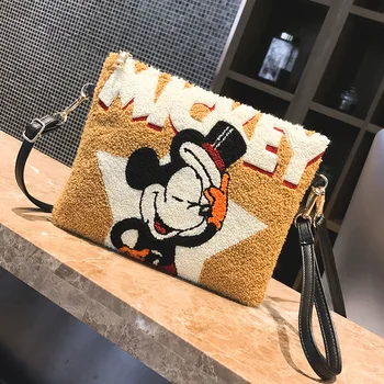 

Disney New Mickey mouse lady cartoon Handbag Clutch Shoulder bag Messenger Bag handBags