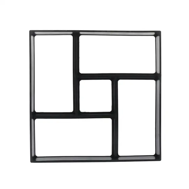 Újrafelhasználható Műanyag Manuálisan Útburkolat Penész Diy Beton Cement Tégla Walk Pavement Maker Kert Dekoratív Kőút Készítése Is - Image 3