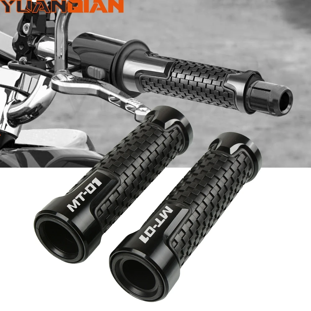 

Motorcycle Accessories 7/8 22mm Handle Bar Grip Cnc Aluminum For YAMAHA MT-01