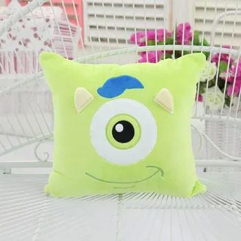 

1pc 45*45cm melody and monster plush pillows cute KT plush air-conditional quilt comfort kids gift home sofa cushion two on one