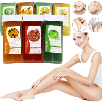 

Hot 100g Honey Lemon Flavor Depilatory Wax Cartridge Roll On Hot Depilatory Wax Cartridge Heater Waxing Hair Removal Cream