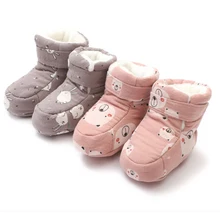 Newborn baby socking Footwear Velvet First Walkers Crib Shoes Soft Soled winter Warm Comfortable YBC021