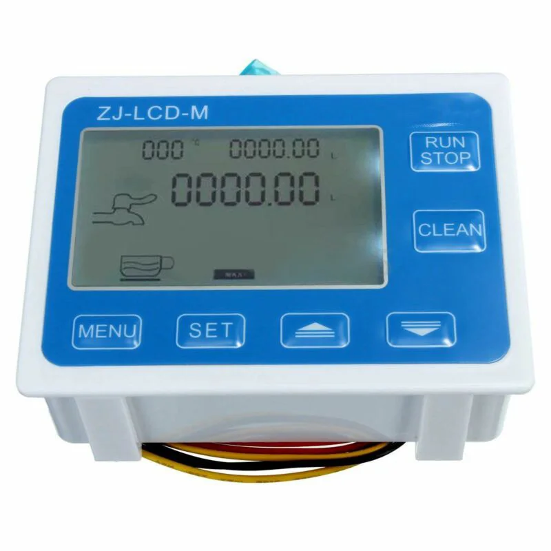 

3/8" Flowing Control LCD Display+Oil Fuel Gasoline Diesel Milk Water Gear Sensor New Arrival