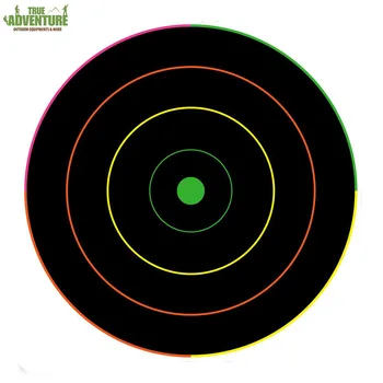 

TOtrait True Adventure 12-Inch Shooting Fluorescent Target Sheet Gun Target Sheet Shooting Hunting Training Hit Target Sheet