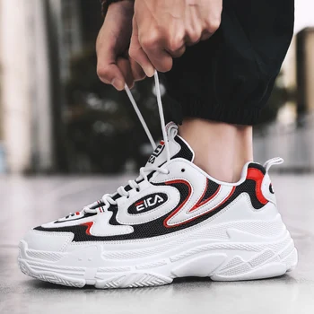 

2020 New Stylish Woman Running Shoes Increasing 6CM INS High Heel Sneakers Women Height Platform Breathable Sports Walking Girls