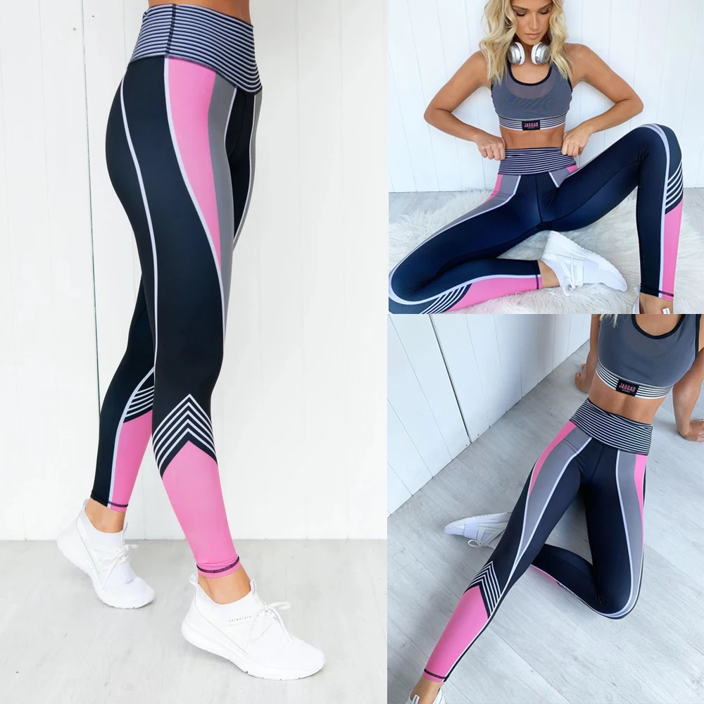 Casual Compression Fitness Ladies Workout High Waist Long Leggings Trousers 1