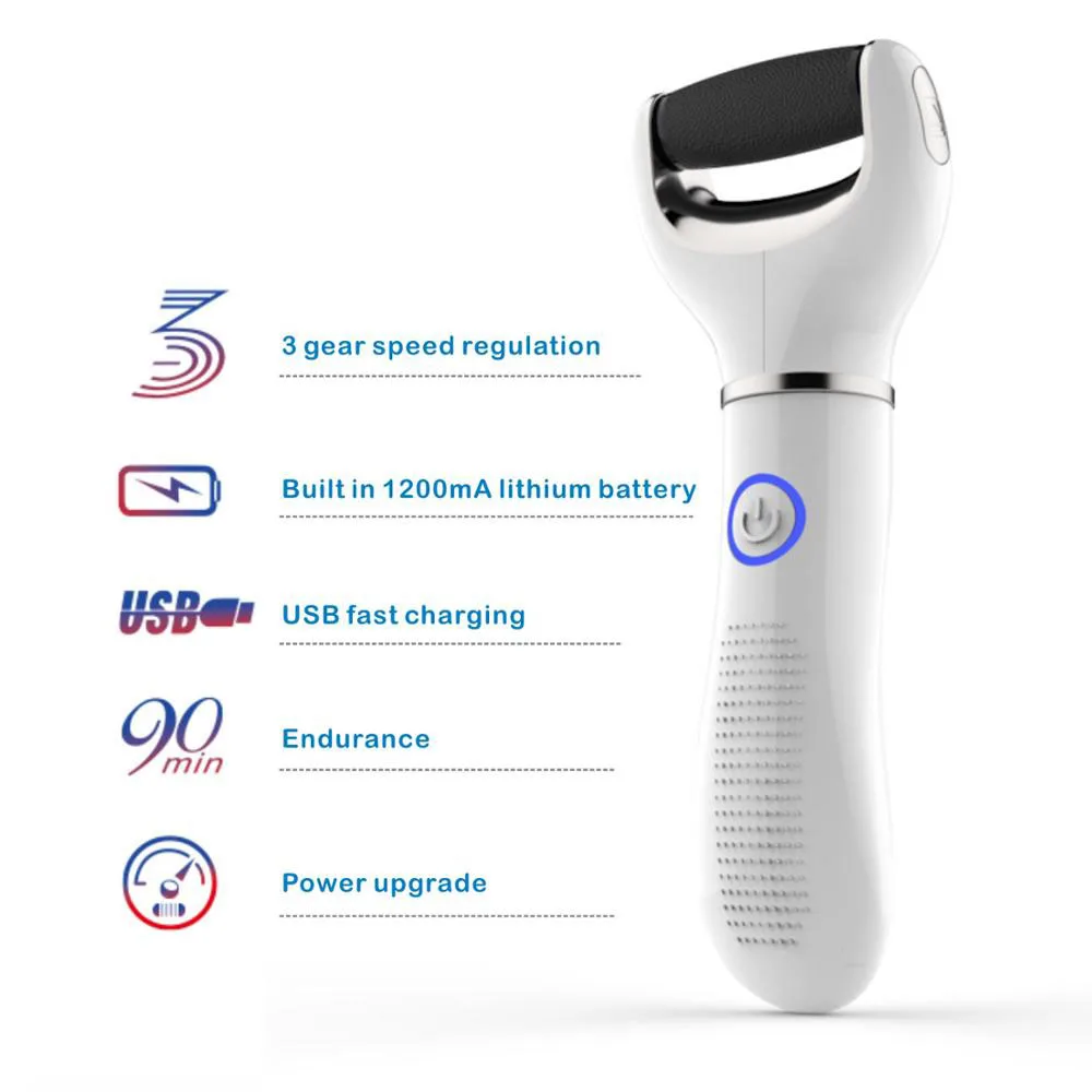 Electric Foot File Vacuum Callus Remover Pedicure Tools Dead Skin Callus Remover Foot Files USB Rechargeable Foot Skin Care Tool 2