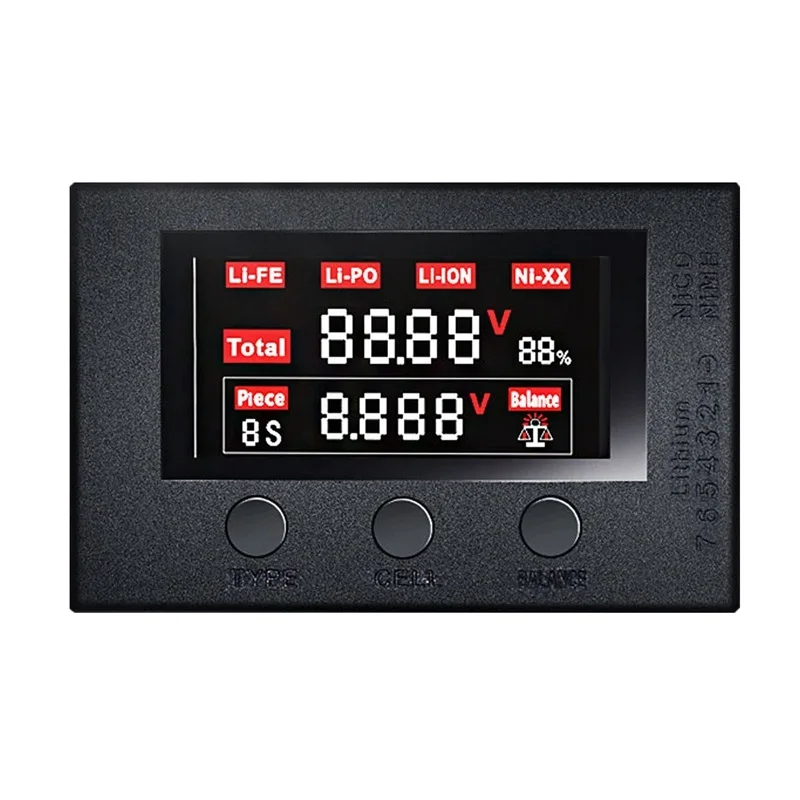 Тестер напряжения батареи Lipo BX200 2-7S/низковольтный зуммер сигнализации/тестер