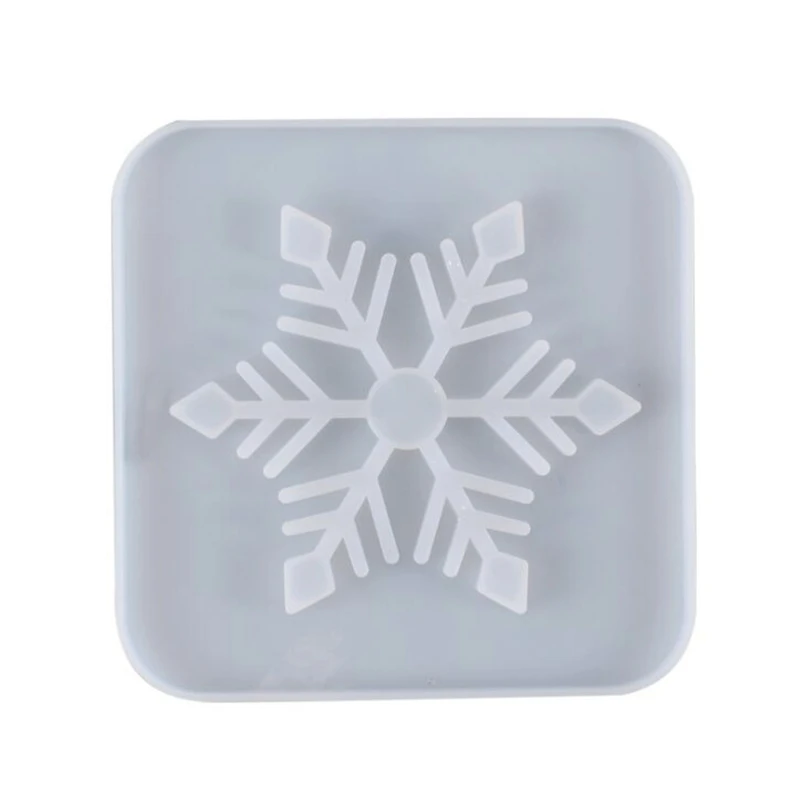

Epoxy Resin Cup Mat Crafts Mold Hollow Snowflake Coaster Casting Silicone Mould U4LE