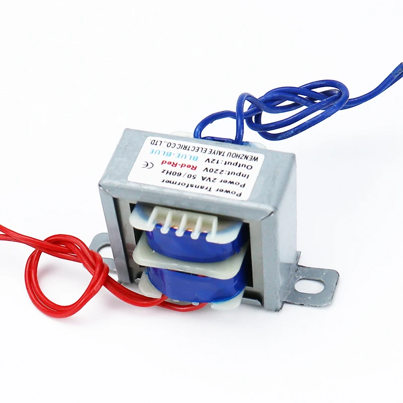 Mini EI Power transformer AC-AC 220V input 6V 9V 12V 15V 24V transformer double 12V 9V-0-9V 2W/VA power transformer