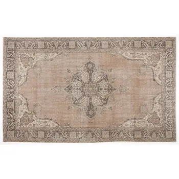 

Handmade Beige Vintage English English Area Rug 184x306 Cm-6'0''X10'0''