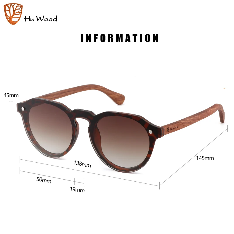 Hu Wood New Luxury Vintage Sunglasses Women Rimless Uv400 Male Classic Men's Driving Shades Male Sun Glasses