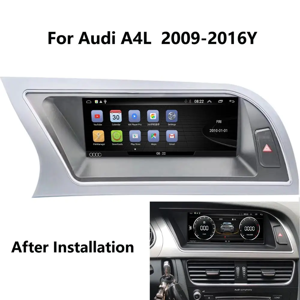 Top COIKA 8.8" Android 9.0 System Car IPS Mirror Screen Stereo For Audi A4 2009-2016 GPS Navi Carplay Google WIFI SWC 2+32G RAM 0 Top COIKA 8.8" Android 9.0 System Car IPS Mirror Screen Stereo For Audi A4 2009-2016 GPS Navi Carplay Google WIFI SWC 2+32G RAM 0
