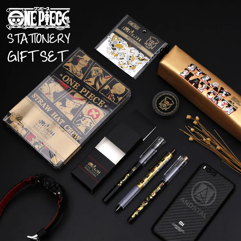 

Andstal one pc stationery set pencil case hard cover notebook gel pen roller pen