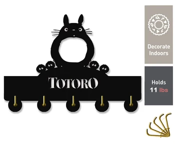 

Ghibli Studio My Neighbor Totoro Wall Hooks Key Hooks | Handmade Home Decor | Key Holder for The Home | Creative Gifts for Kids.