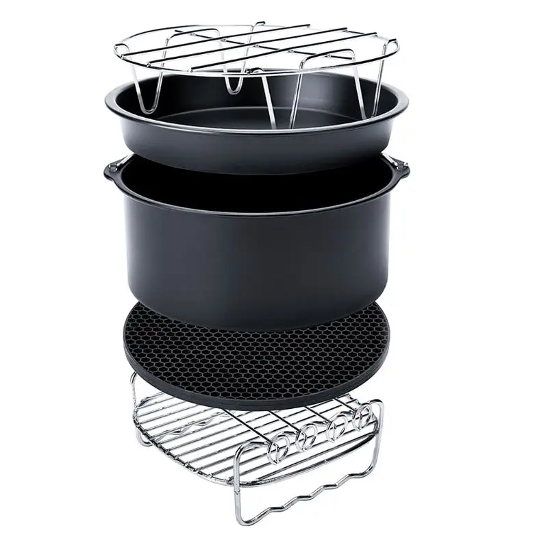 5 шт./компл. 7 дюймов фритюрница противень аксессуары для Gowise Phillips Cozyna Secura все Airfryer 3,7 4,2 5,3 5.8QT