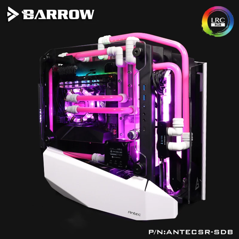

Barrow Acrylic Board as Water Channel use for ANTEC Striker Computer Case for Both CPU and GPU Block RGB 5V 3PIN Waterway