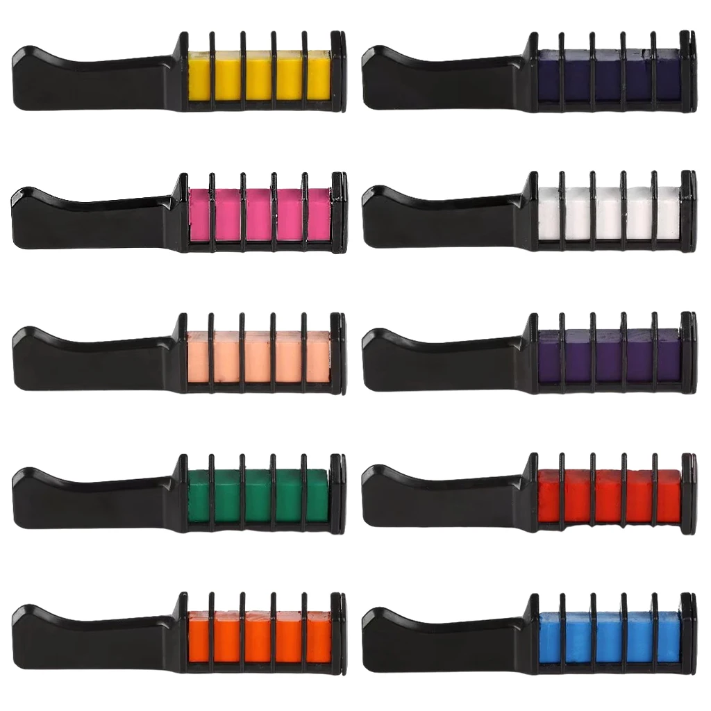 Hair Chalk Comb Gifts Ideas Birthday Gift Hair Color Dye for Halloween Teenage Girls Kids