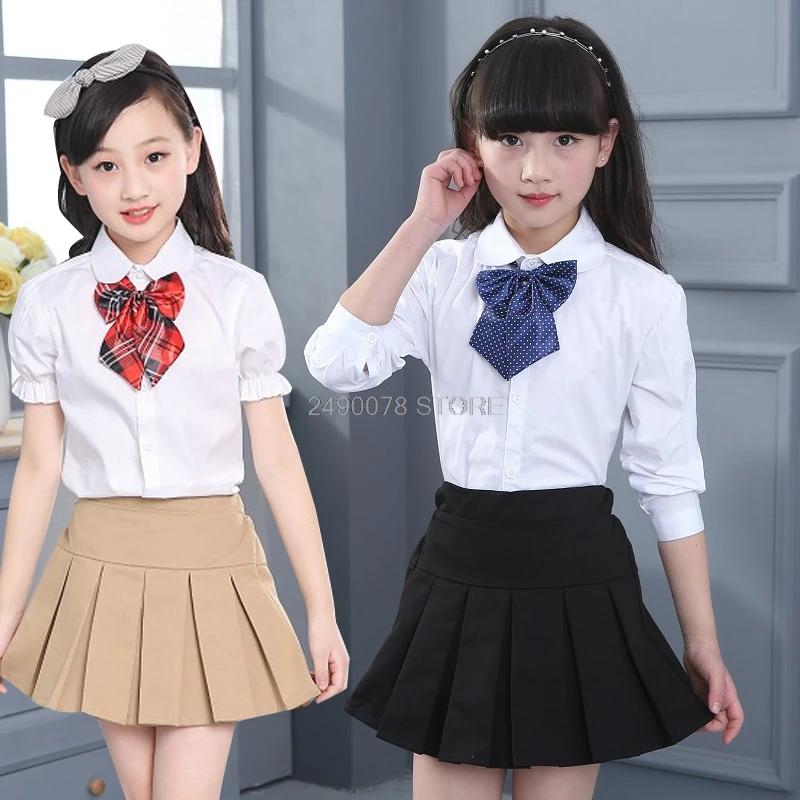 Юбка в Корейском стиле для школьниц; плиссированная юбка принцессы для маленьких девочек; одежда для маленьких девочек-подростков; одежда для выступлений