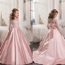 Платья с цветочным узором для девочек, детские вечерние платья для торжеств, танцев, свадьбы, дня рождения, бальное платье, платья принцессы для девочек на свадьбу