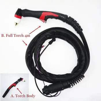 

P80 Torch Plasma Cutting Torch Pilot Arc HF Plasma Cutter 4m 13ft for Air Cooled Plasma Cutting Machine
