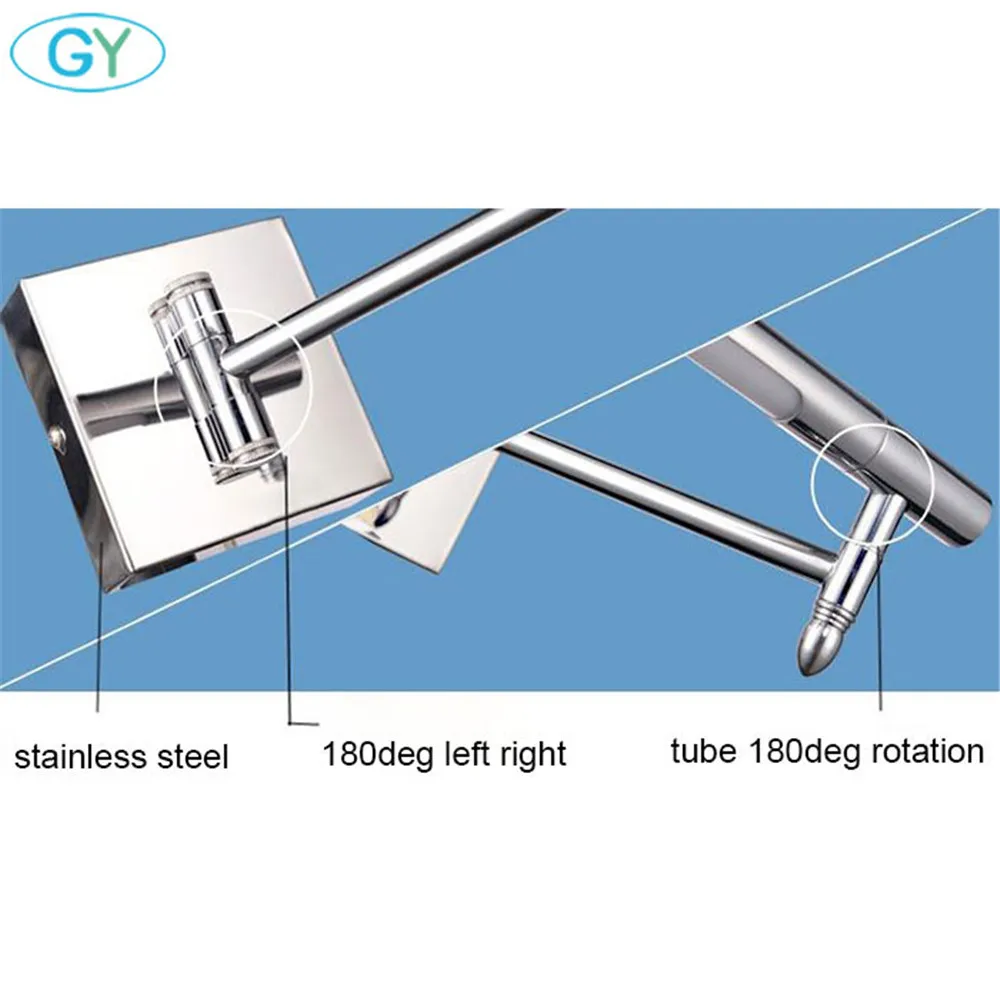 Светодиодная лампа для зеркала водонепроницаемая макияжа в туалете с