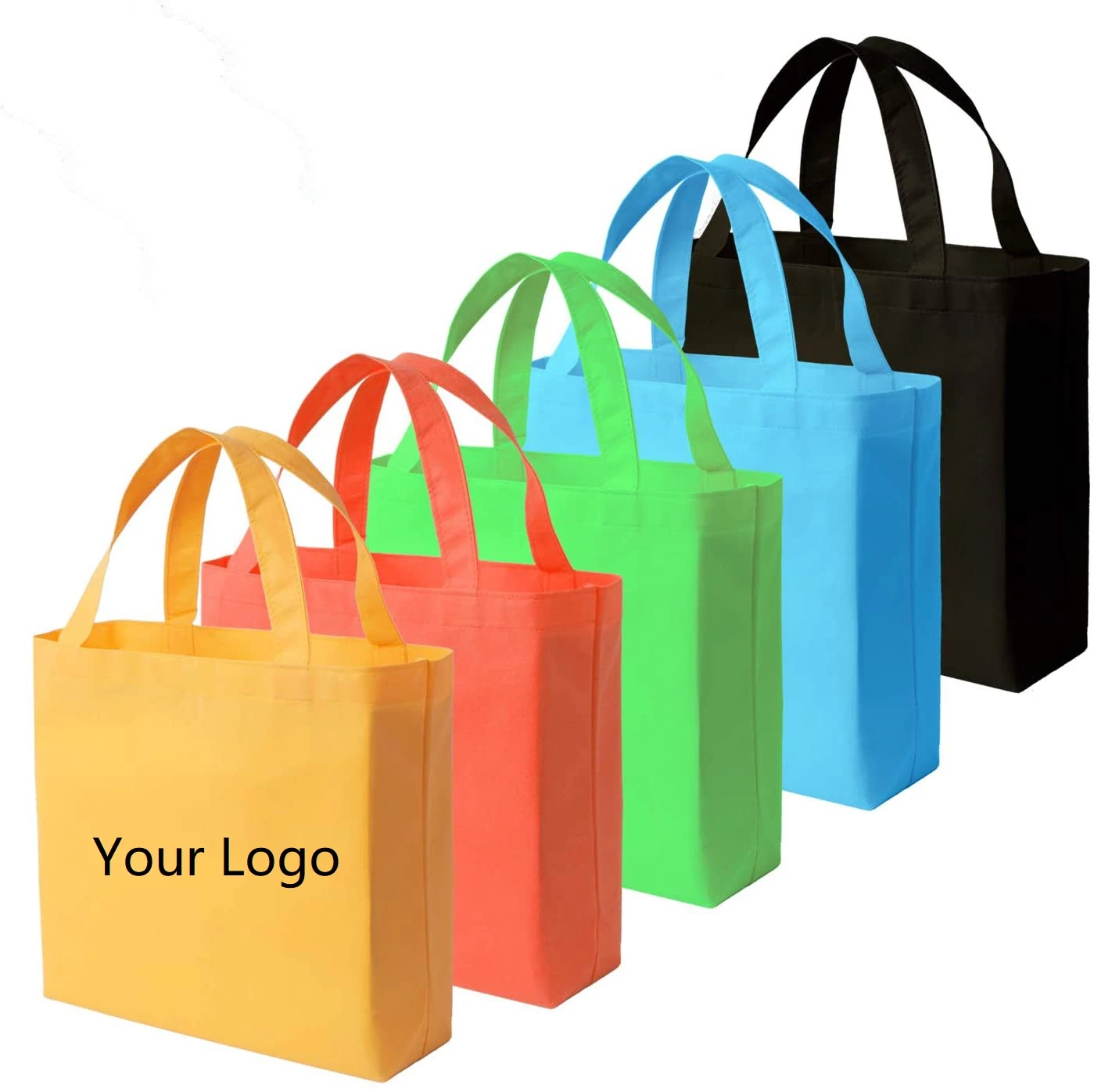 20 Pieces Non-Woven Bags Shopping Bag with Handle Cloth Business Bag ...