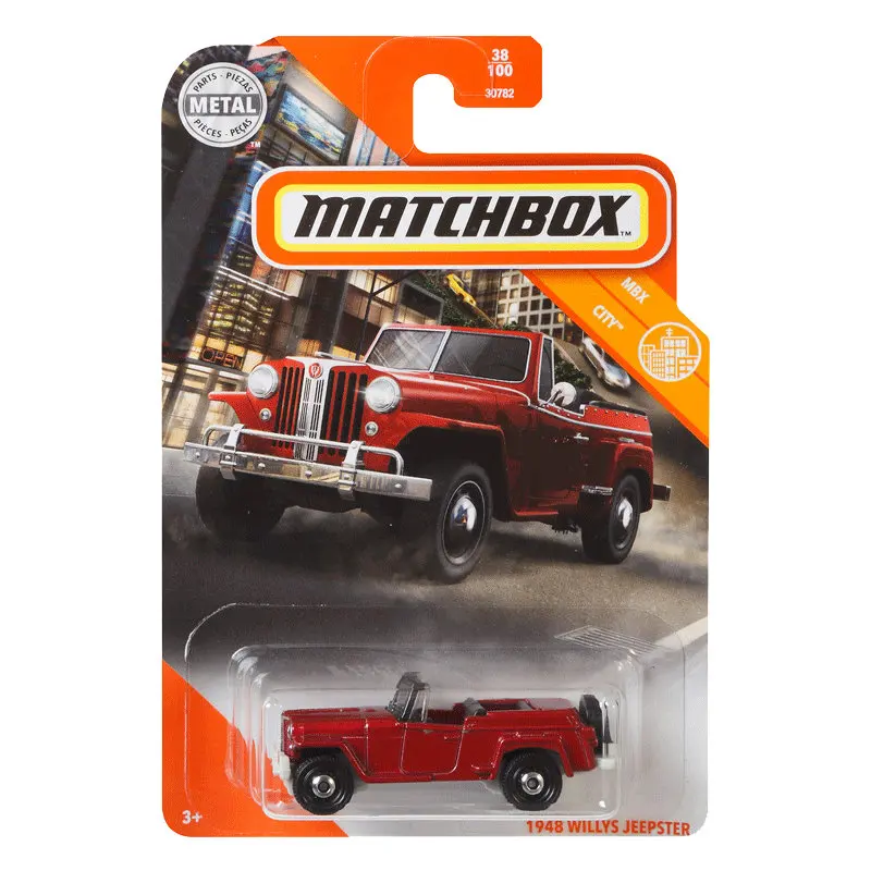 MATCHBOX 1948 WILLYS JEEPSTER RED 