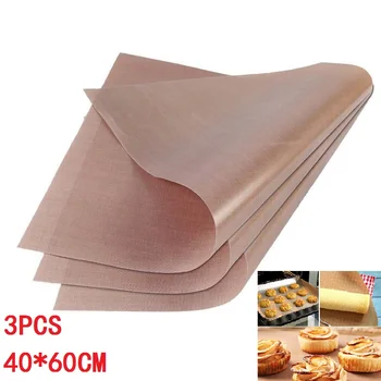 

Home Baking Cloth 3pcs Set Kit Baking Cloth Sheet Reusable Coffee color