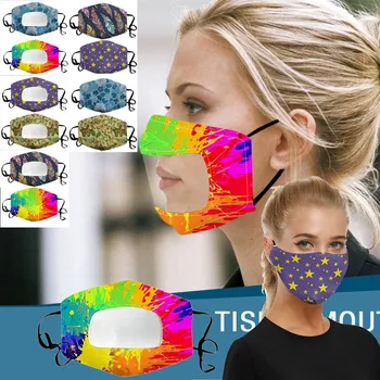 

10PCS Dust Protection Face Mask With Clear Window Mask Face Mask Proof Protect Face Mask Mouth Cover Outdoor Mascaras