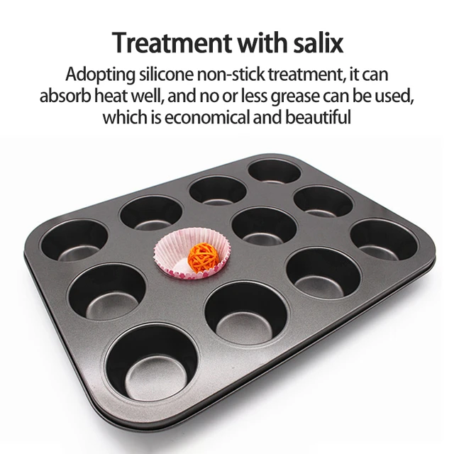 Mini Muffin Pan Stainless Steel  Muffin Baking Pan Live Bottom