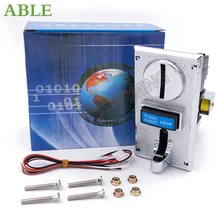 

Anti-Fishing muilt Coin Acceptor Roll Down Selector Alloy Panel for Vending Machine Accepts 9 tokens Arcade Game Ticket