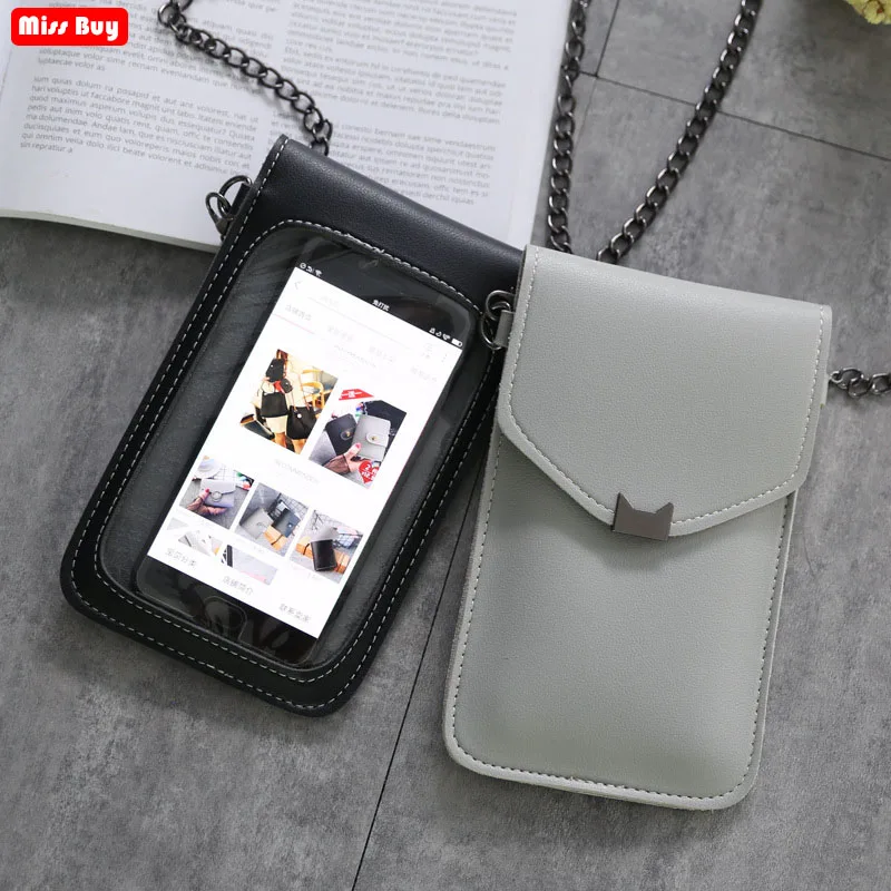 

Multi-Function Universal Phone Pouch Touch Screen Bag For iPhone 11 Pro Max 8 7 6 6S Plus 5 5S 4 Xr Xs Max Case Pocket Purse