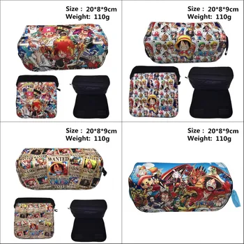 

Anime Pencil Case ONE PIECE Dragon Ball Z Sans School Pencil Box Pencilcase Pen Bag Cosmetic Bags Women Makeup bag Handbags