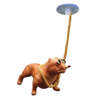 

Car Dog Decoration Creative Personality High Grade Car Interior Fashion Simulation Dog Interior Ornaments Gray