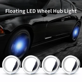 

4X Hub Light Car Wheel Caps Light Center Cover Lighting Cap Floating Illumination LED bulb auto car styling For Buick 62/60/53mm