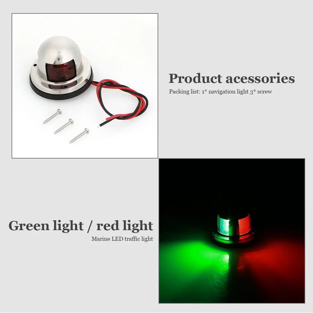 Vehemo 8 светодиодный Sidelight аксессуары для яхты навигационный свет паром светодиодный сигнальный свет для лампы лодки корабль для стали