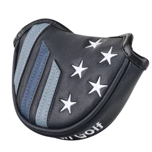 Чехлы для клюшек для гольфа, американский флаг и звездный гольф-клуб, протектор с магнитным синтезом кожи