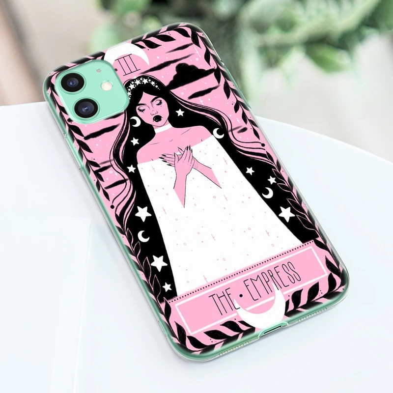 The Lovely Omens Tarot Deck Silicone Phone Case for Apple iPhone 12 Mini 11 Pro XS Max X XR 6 6S 7 8 Plus 5 5S SE 2020 Cover