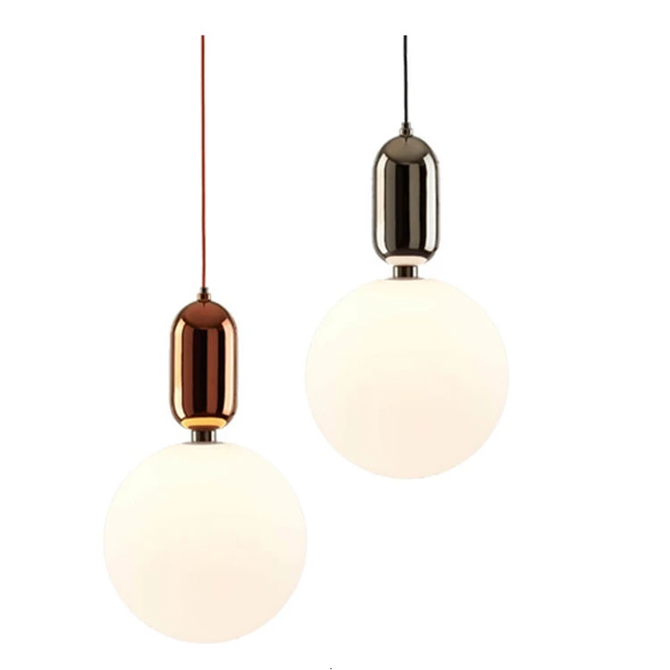 

2019 New Design Glass Hanging Light Pendant Lamp Lamparas De Techo Colgante scandinavian