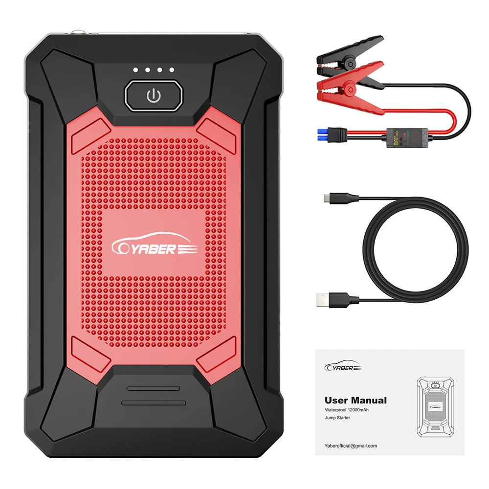 Yaber 800A Jump Starter 12000mAh Power Bank Starting Device Portable Charger Emergency Booster Car Battery | Автомобили и