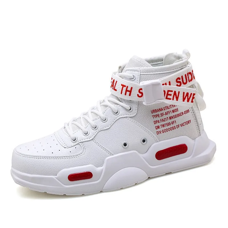 

2019 Autumn And Winter New Style Hight-top MEN'S Casual Shoes Korean-style Students Outdoor Shoes Large Size Couples White Shoes