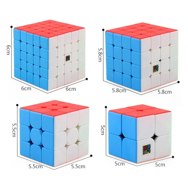 MoYu Cube Gift Box 2x2 3x3 4x4 5x5 Magic Cube SQ-1 Speed Cube Puzzle Game Cube Carbon Fiber Sticker Cubo Present Gift For Kids 2