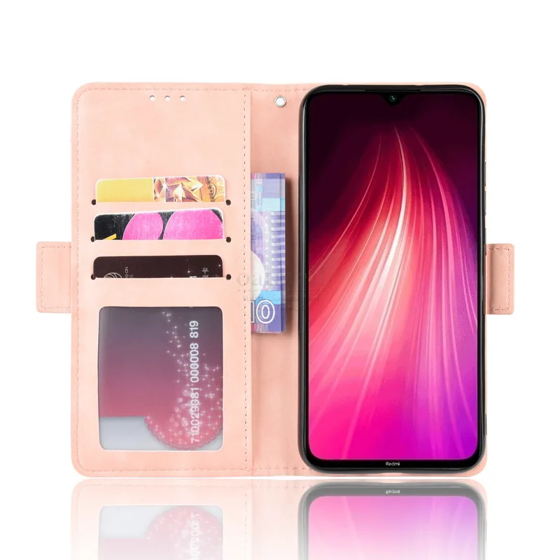 Чехол Кошелек для Xiaomi Redmi Note 8 Магнитный чехол книжка Pro держатель фото карт