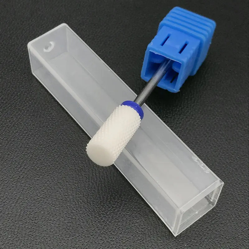 Белый керамический сверло для ногтей-большая бочка-средний высококачественный медицинский стоматологический боры