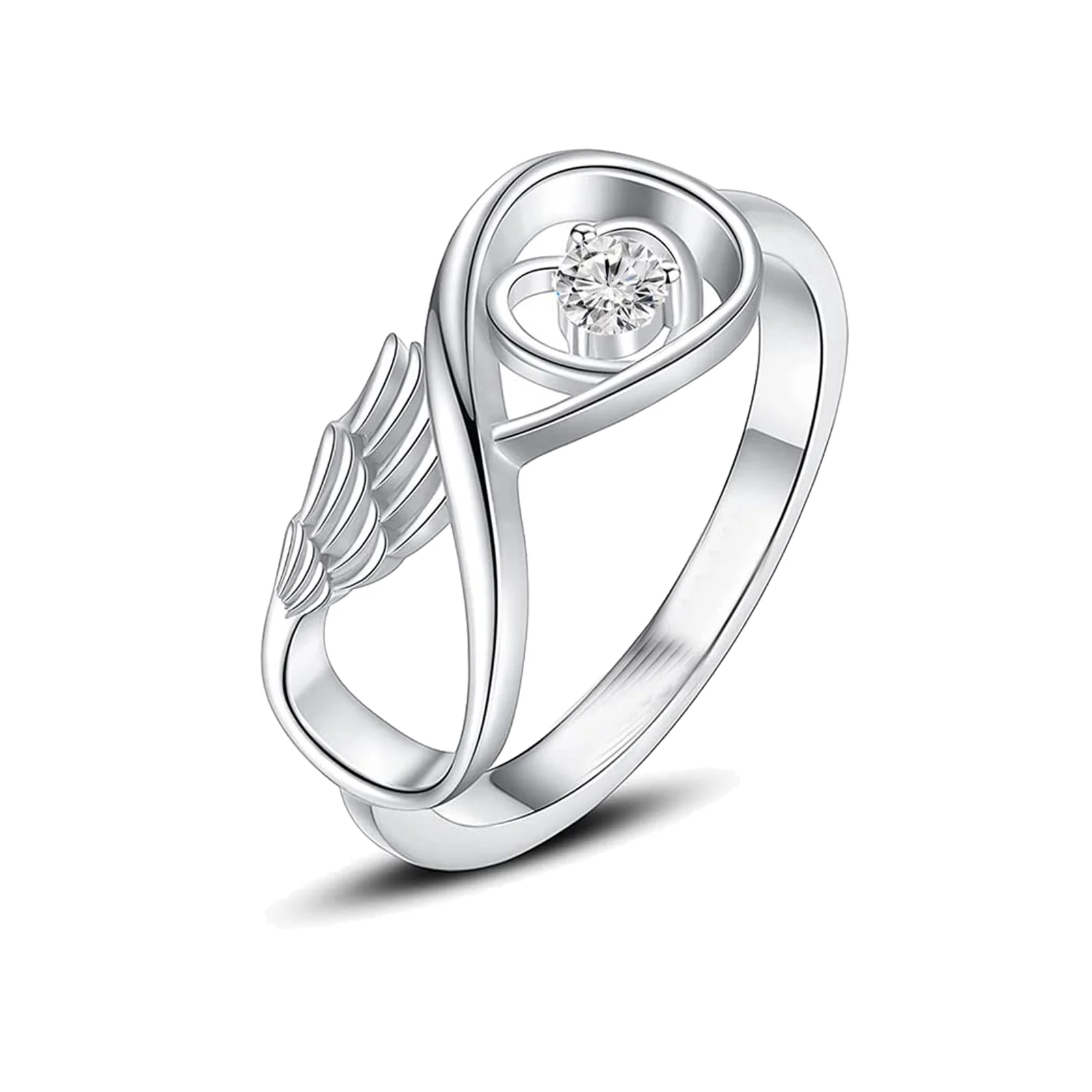 Joyería de cremación para anillo de urna Infinity de cristal para mujer, anillo de cremación para de (tamaño 6 10)| Anillos| - AliExpress